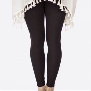 Black “Peachskin” Leggings